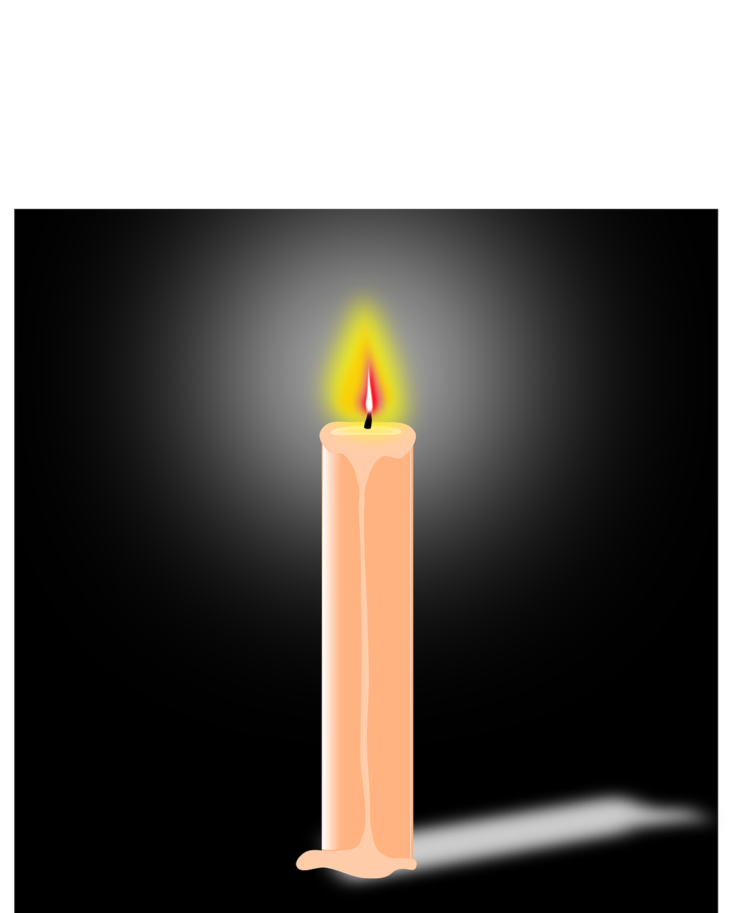 Candle Flame Heat - Candle (1053x1280), Png Download