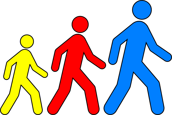 Free Cliparts Walking - Free Clipart People Walking (600x402), Png Download