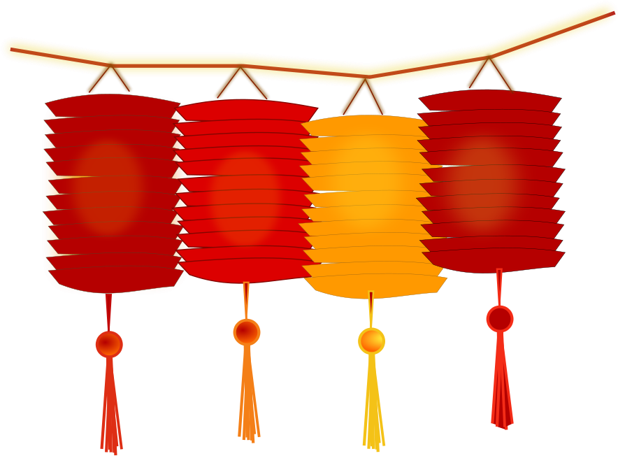 This Graphics Is Paper Lanterns About Asian, Asian, - Chinese New Year Lanterns Clipart (800x582), Png Download