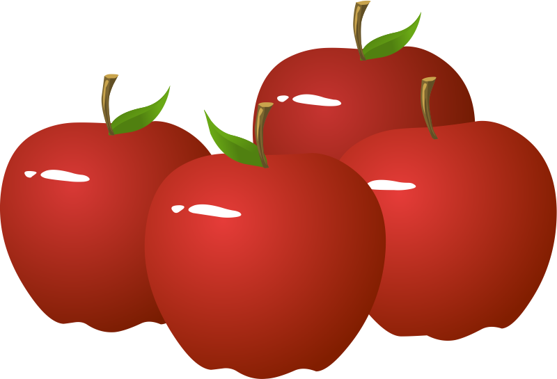 Apple Free To Use Clipart Gclipart - Singular And Plural Apple (800x545), Png Download