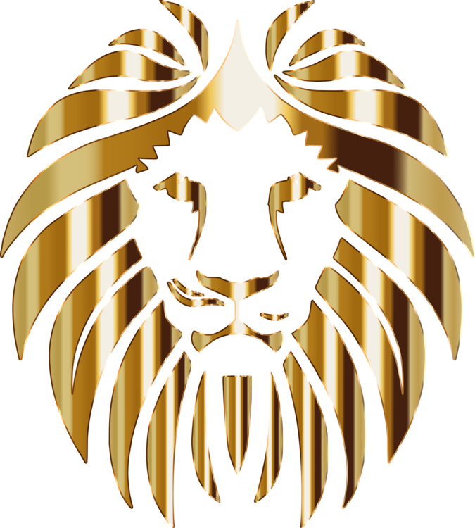 Lionhead Rabbit Computer Icons Gold Golden Lion Logo Design Full Size Png Download Seekpng