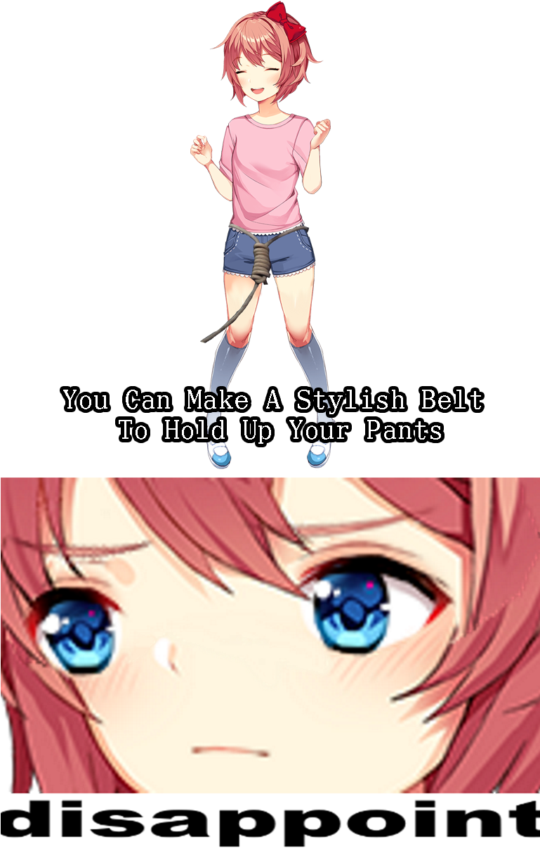 Oc Edited Mediasayori - Sayori Disappointed (768x1221), Png Download