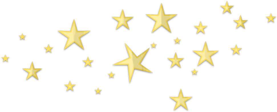 Star D Clutter Gold No Back - Star Cluster Clip Art (1314x870), Png Download