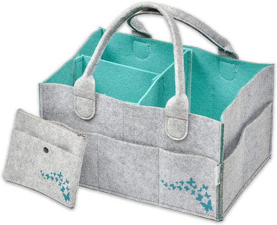 Baby Diaper Caddy Storage Organizer - Baby Diaper Caddy Organizer Baby (611x536), Png Download