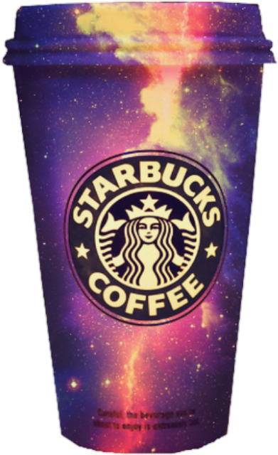 Transparent Galaxy Starbucks Tumblr - Cool Starbucks (299x445), Png Download