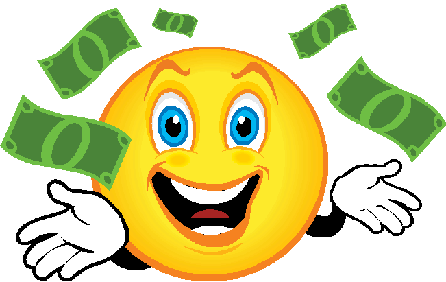 Smiley Face Thumbs Up Png - Money Smiley (651x411), Png Download