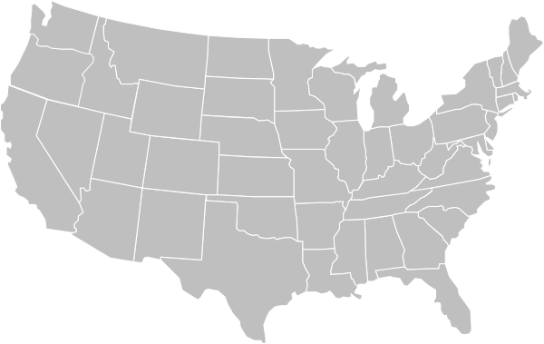 Ppt Us April Onthemarch - Grey Map Of Us (600x379), Png Download