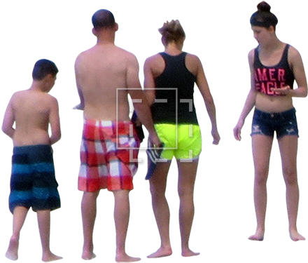 Parent Category - People At The Beach Png (450x450), Png Download