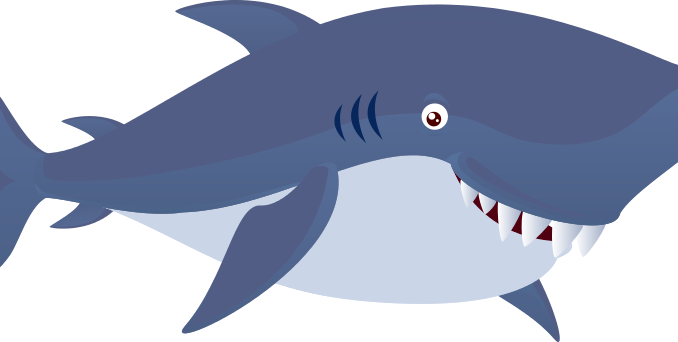 Transparent Stock Shark Images Cute Free To Use Public - Shark Clipart Png (678x342), Png Download