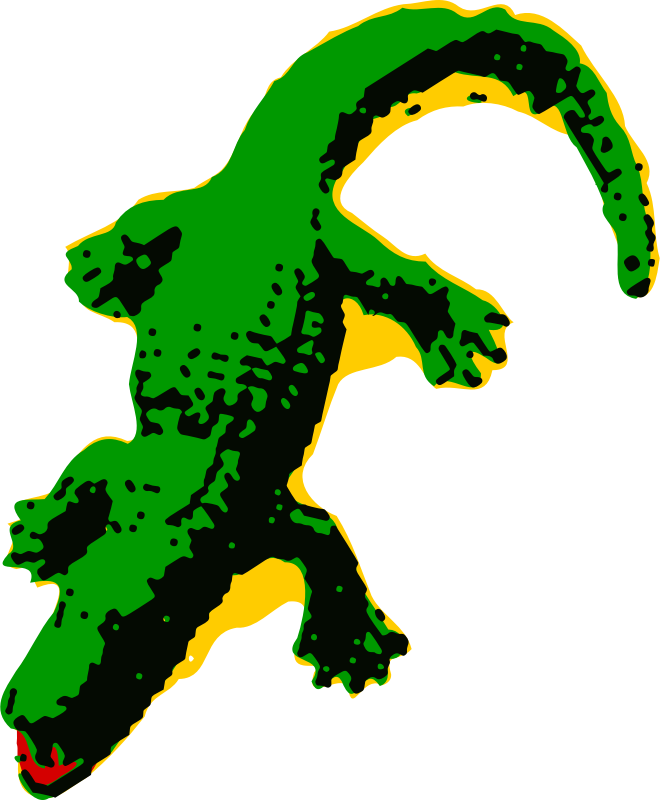 Medium Image - Animated Alligator Clipart (660x800), Png Download