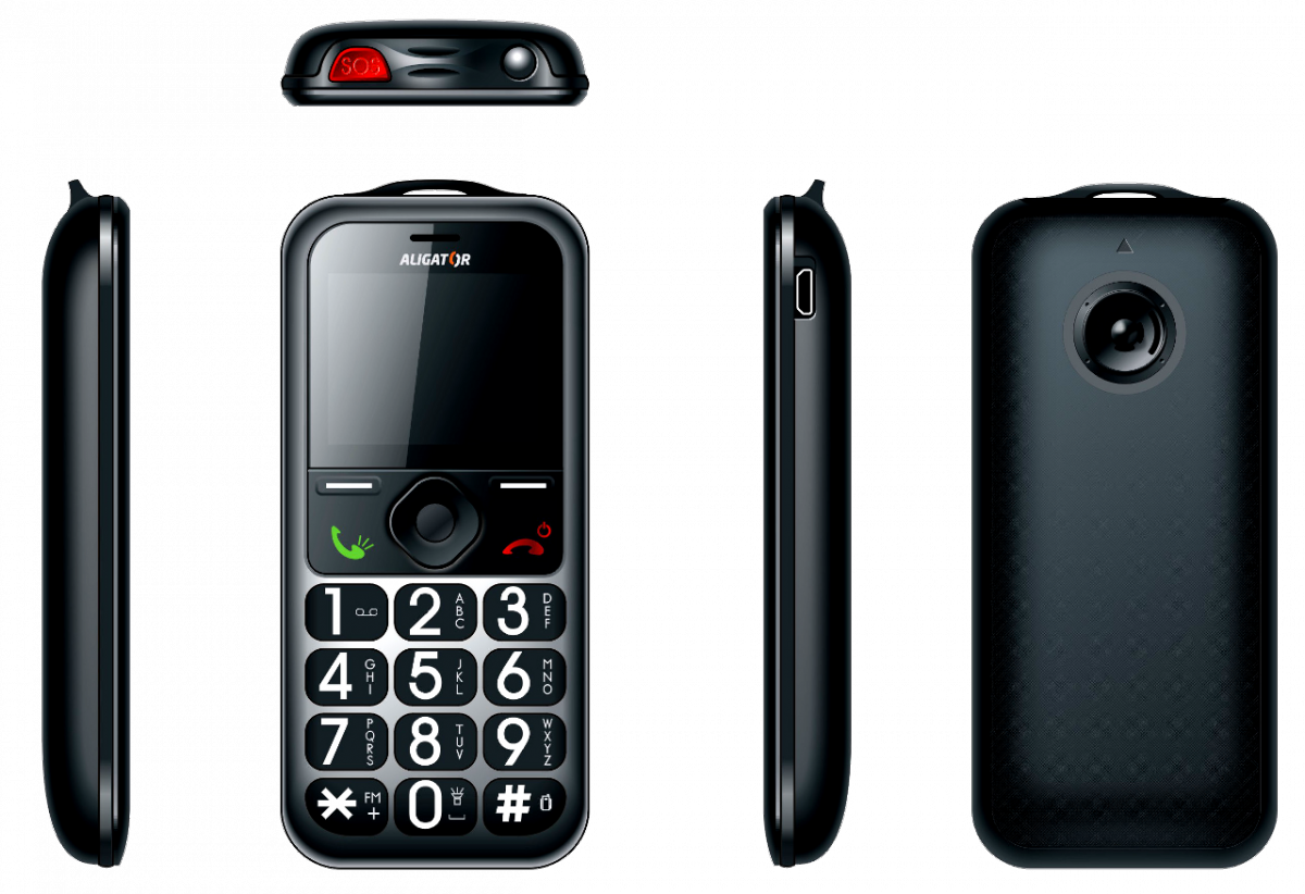 Aligator A360 - Telefon Maxcom Mm 560bb Czarno-szary (1200x822), Png Download