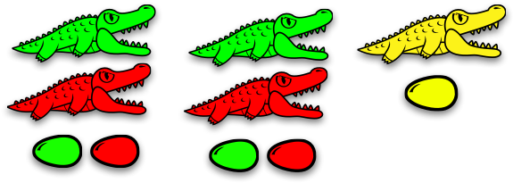 Continuing With The Example Above, The Orange Alligator - Crocodile Cartoon (581x209), Png Download