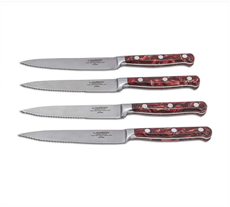4 Piece Serrated Steak Knife Set - Steak Knife (760x760), Png Download