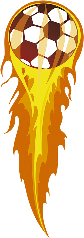 Balon De Futbol Con Fuego Png - Soccer Ball With Flames (289x800), Png Download