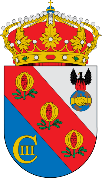 Escudo De Arenas Del Rey - Escudo Puebla De Don Rodrigo (338x599), Png Download