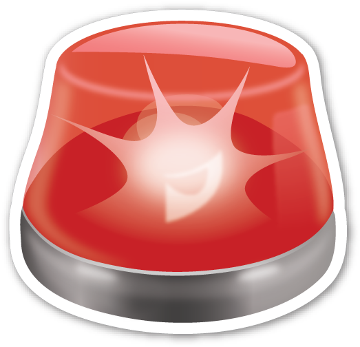 Police Cars Revolving Light - Police Light Emoji Png (531x509), Png Download