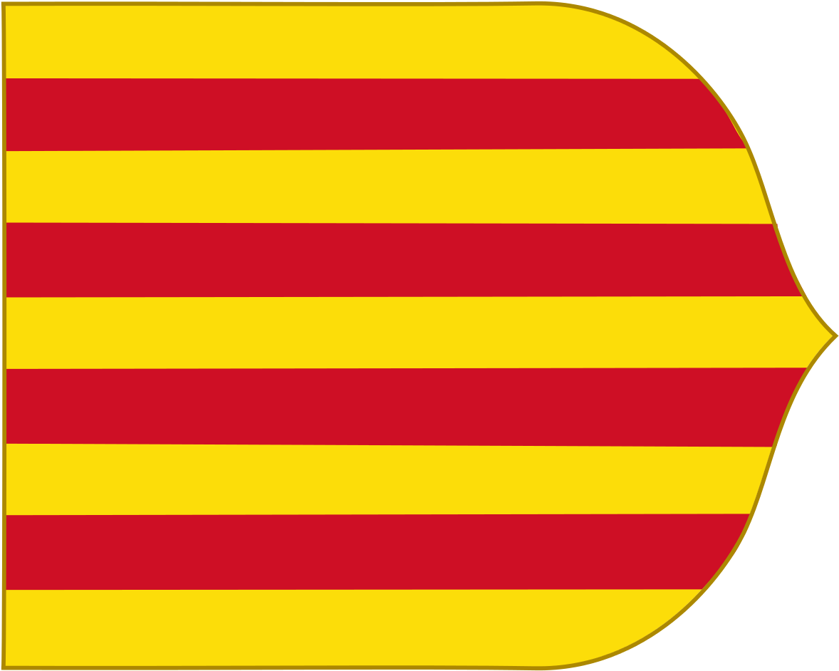 Crown Of Aragon Flag (1200x969), Png Download