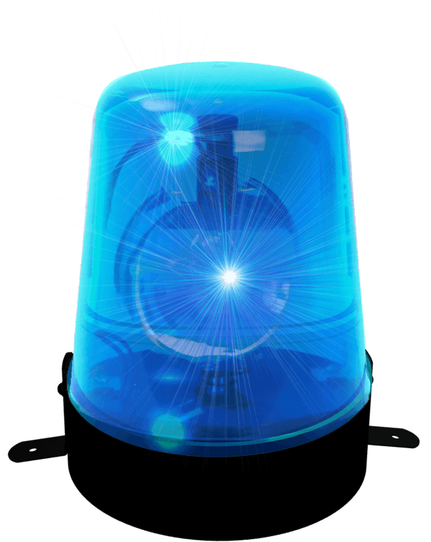 Police Light - - Partyfunlights Party Disco Lights Set 6 Pcs (640x854), Png Download