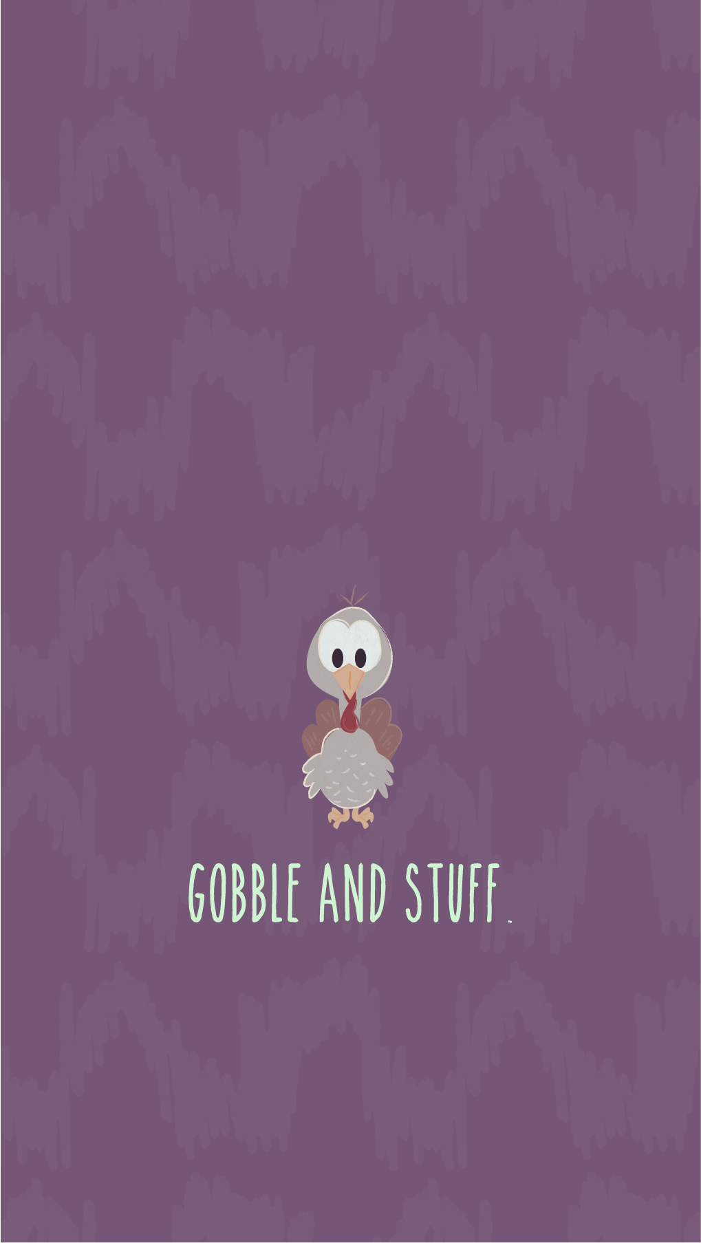 Freebie Thanksgiving Turkey Cell Phone Background - Cartoon (1019x1807), Png Download