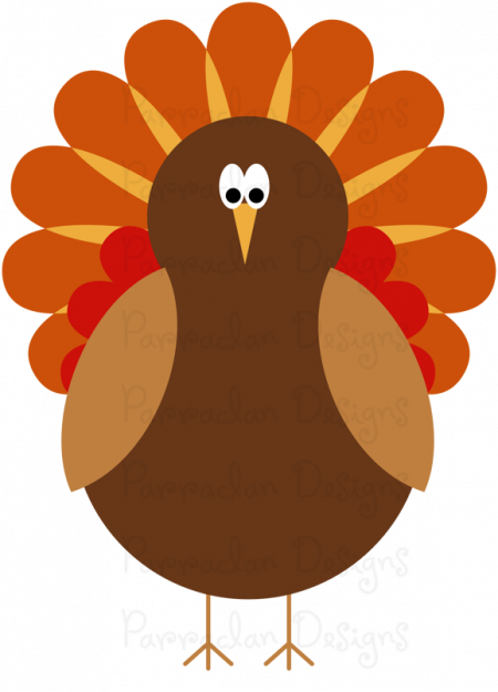 Turkey Cute Clipart Png - Turkey Clip Art Png (450x625), Png Download