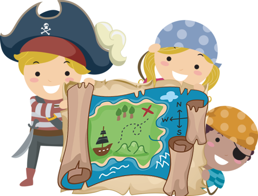 Treasure Clipart Treasure Hunter - Treasure Hunt Cartoon (526x400), Png Dow...