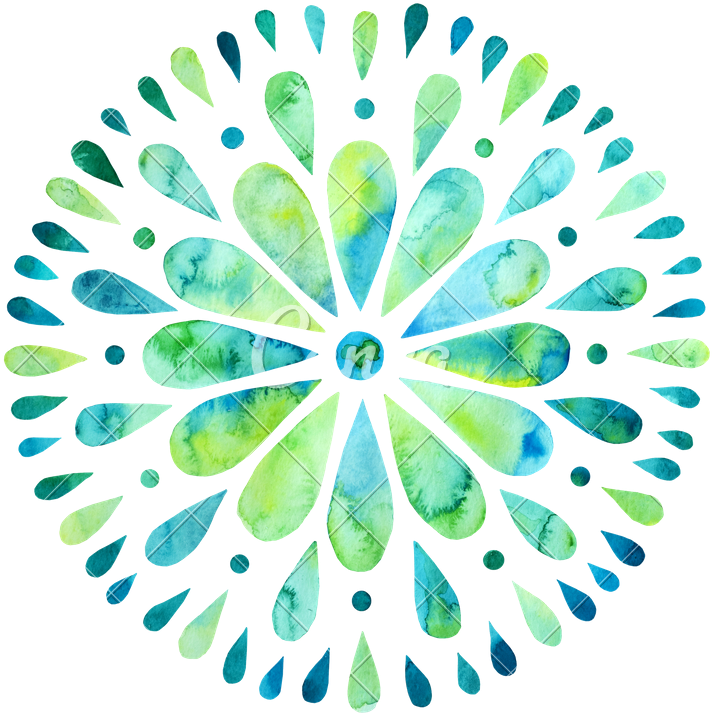Banner Download Mandala Transparent Watercolor - Watercolor Mandala Png Free (800x800), Png Download