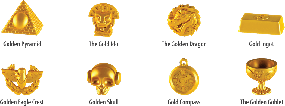 Treasure X Ultra Rare Treasure - Treasure X Gold Pyramid (947x352), Png Download