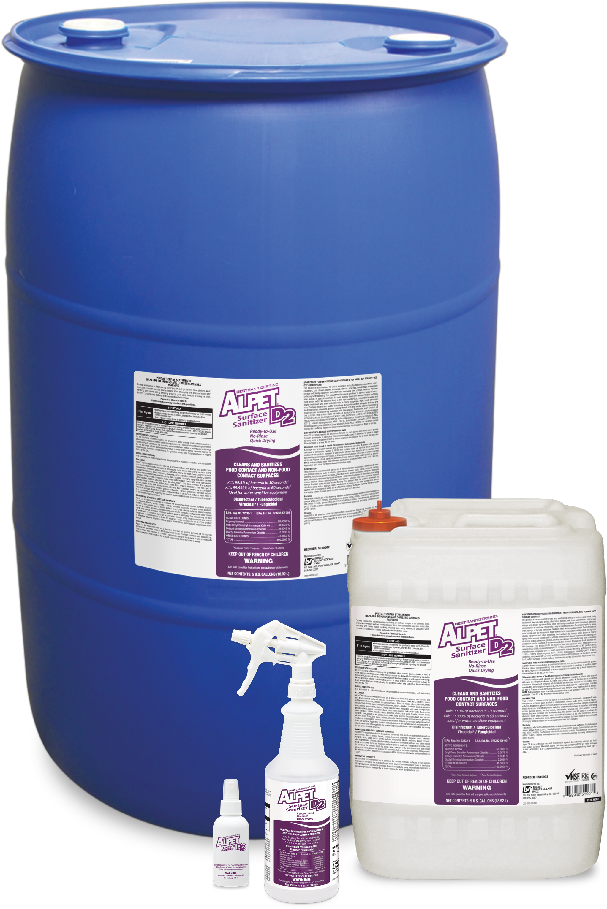 Best Sanitizers, Inc. Cleaner, 50 Gal. Drum Model: (2058x3092), Png Download