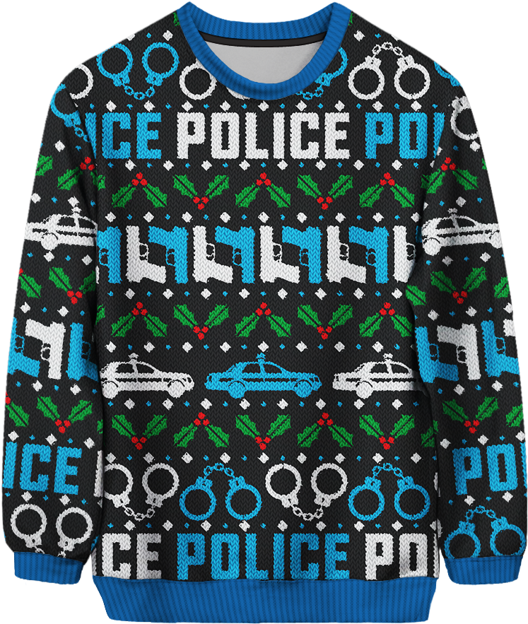 Police Unisex - Christmas Jumper (1000x1000), Png Download