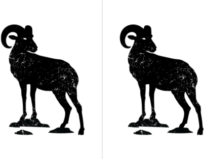 Bighorn Ram Silhouette Fabric By Mariafaithgarcia On - Spoonflower, Inc. (470x313), Png Download