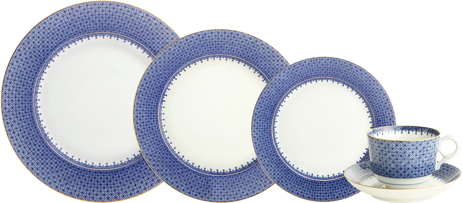 Mottahedeh Blue Lace Dinner (1507x1000), Png Download