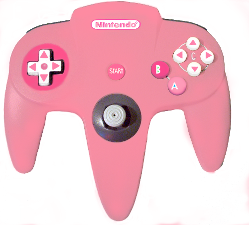 Pink Transparent Controller - Pink Nintendo 64 Png (500x452), Png Download