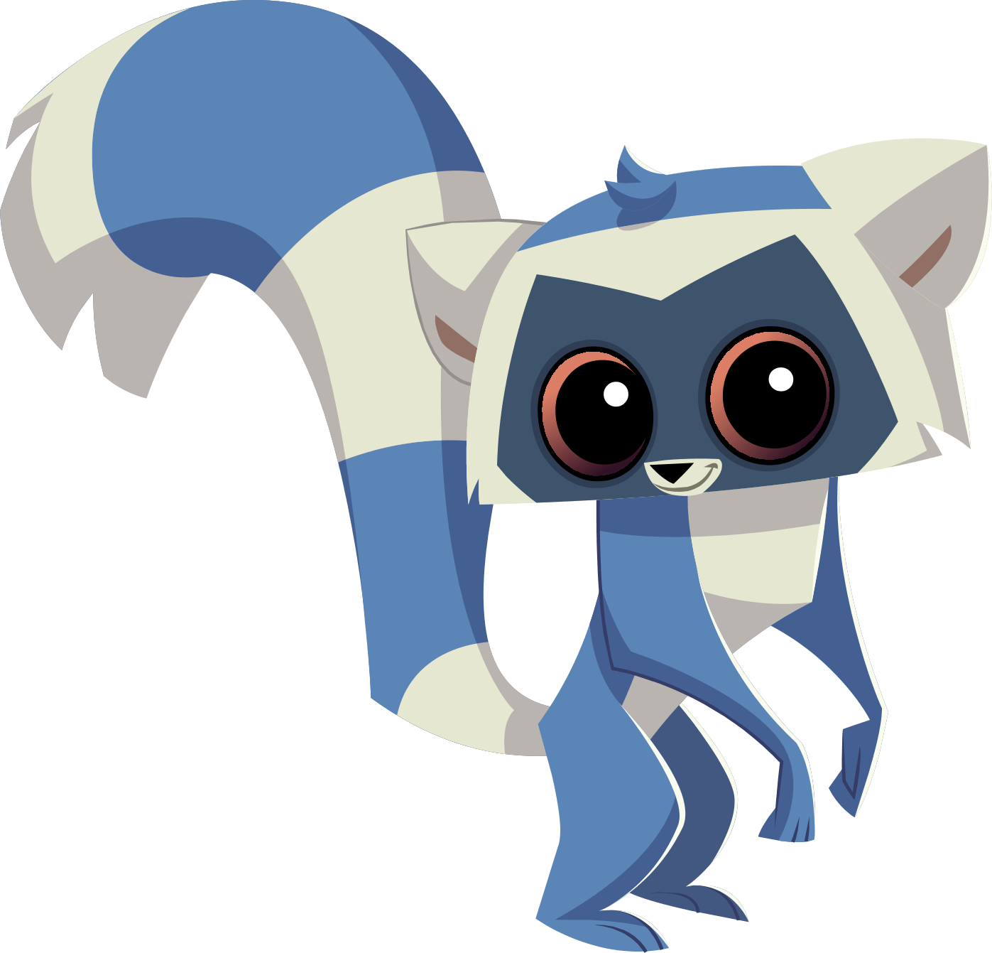 Renovated Art Lemur - Draw Animal Jam Lemur (1397x1341), Png Download