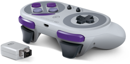 Super Gamepad - Snes Wireless Controller (480x480), Png Download