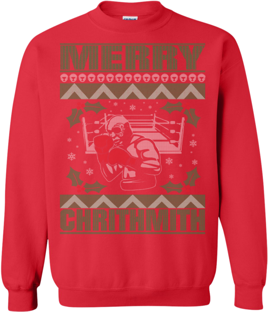 Merry Chrithmith Mike Tyson Ugly Christmas Sweater - Gucci Tiger (1024x1024), Png Download