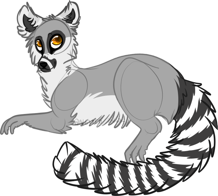Temporary Art Shop Closed - Ring Tailed Lemur Anthro (725x650), Png Download
