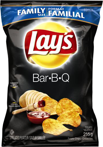 Lay's® Bar•b•q Potato Chips - Lay's Smokey Bacon Potato Chips (361x514), Png Download