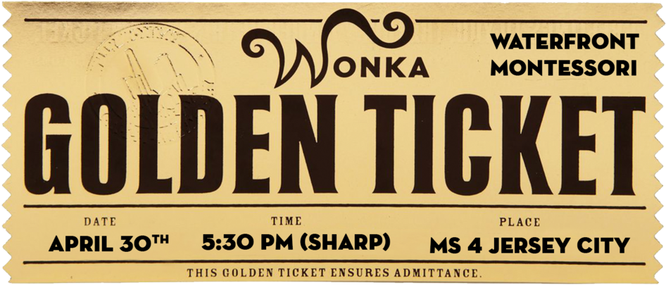 Willy Wonka Golden Ticket Png - Willy Wonka Golden Ticket Film (1000x462), Png Download