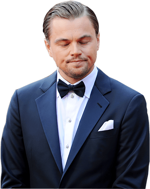 Thinking Leonardo Di Caprio - Leonardo Dicaprio Transparent Background (500x624), Png Download
