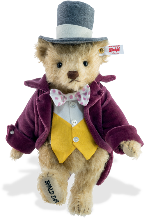 Willy Wonka Teddy Bear By Steiff - Steiff Willy Wonka Bear (500x754), Png Download