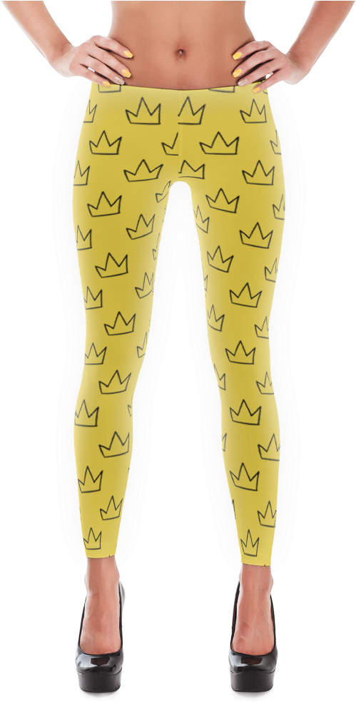 Basquiat Crown Png - Women's Leggings - Back To Prep - Xs (1000x1000), Png Download