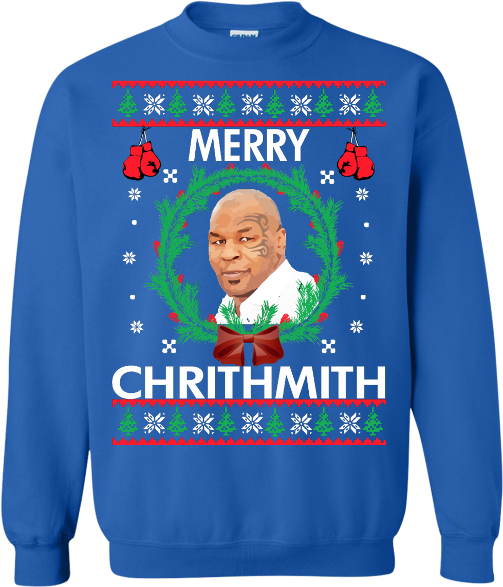 Mike Tyson Merry Chrithmith Sweater - Diddly Diddly Bud Light (1155x1155), Png Download
