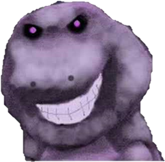 New Barney Creepy Modes - Creepypasta Memes (480x360), Png Download