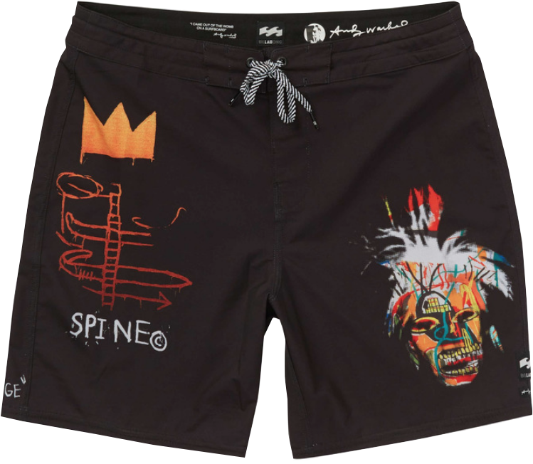 Black Boardshorts With A Twist - Billabong Fright Wig (764x760), Png Download