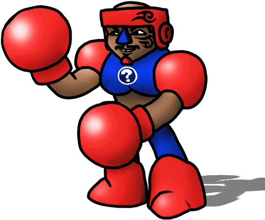 I Was Told To Draw Mike Tyson As A Megaman Style Robot - Amateur Boxing (550x473), Png Download