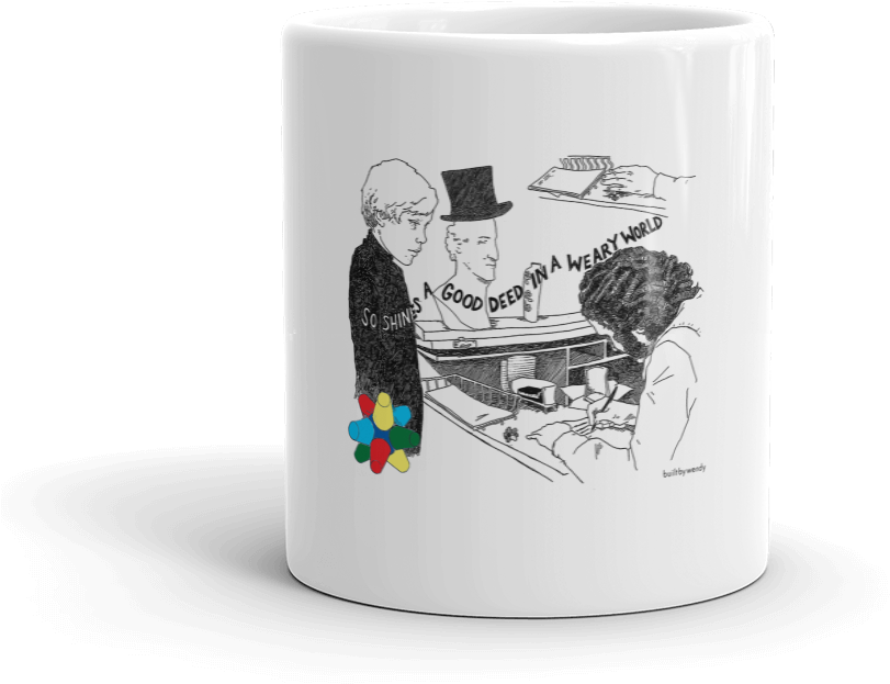 Willy Wonka Mug - Coffee Cup (1000x1000), Png Download
