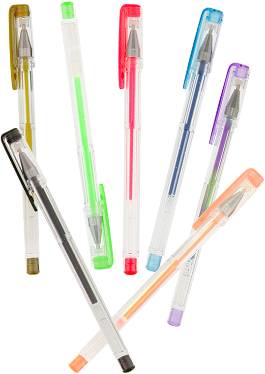 Pens Are Stored In Convenient Organizer Trays With - Plastic (574x1000), Png Download