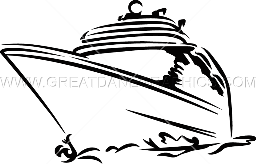 Cruise Ship Production Ready Artwork For T Shirt Printing - Clip Art (825x528), Png Download