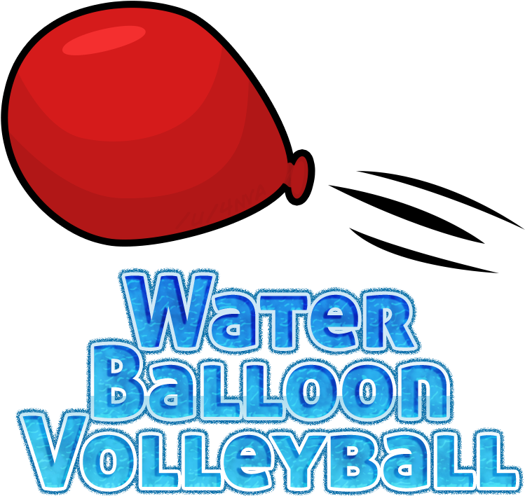 Water Balloon Volleyball Clipart (768x818), Png Download
