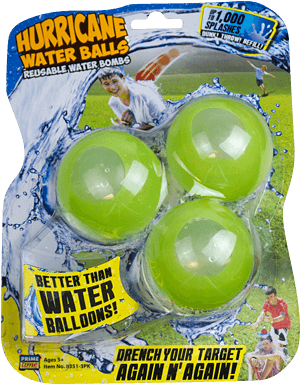 Better Than Water Balloons - Hurricane Reusable Water Balls - 3 Count (345x450), Png Download